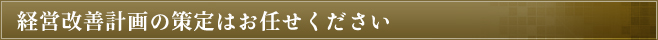 経営改善計画の策定はお任せください